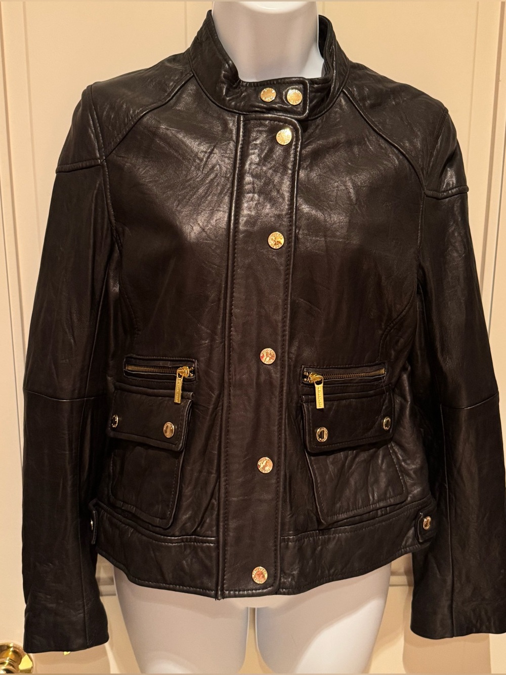 EUC Michael Michael Kors Leather Moto Jacket